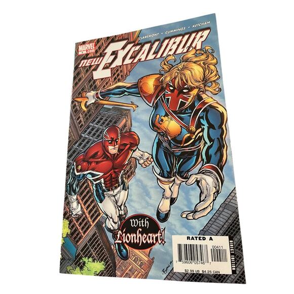 Marvel #4 New ExCalibur with Lionheart  Claremont Cummings Ketcham - Picture 10 of 11